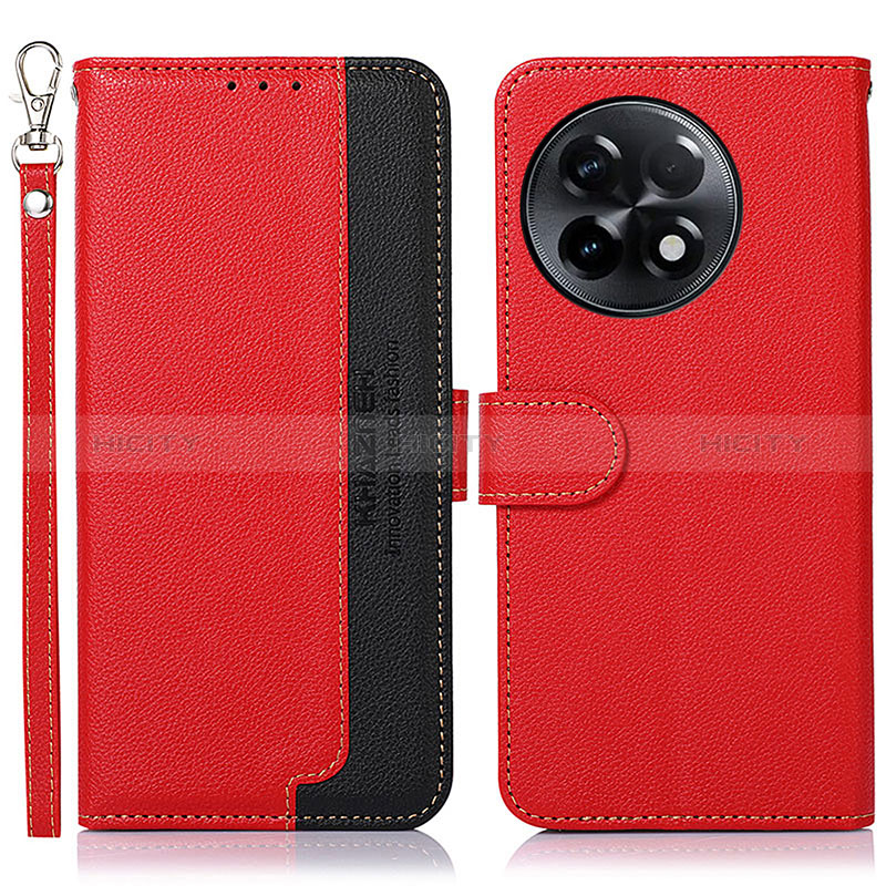 Custodia Portafoglio In Pelle Cover con Supporto A09D per OnePlus Ace 2 5G Rosso
