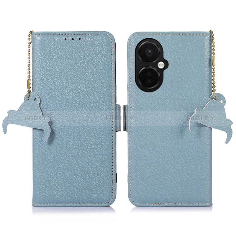 Custodia Portafoglio In Pelle Cover con Supporto A10D per OnePlus Nord CE 3 5G Azzurro