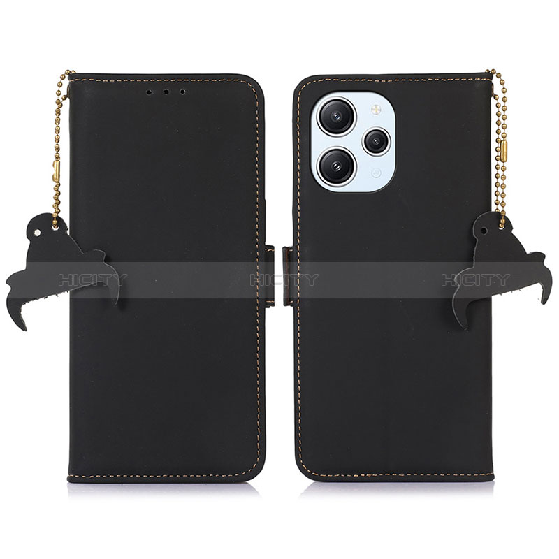 Custodia Portafoglio In Pelle Cover con Supporto A11D per Xiaomi Redmi 12 4G Nero