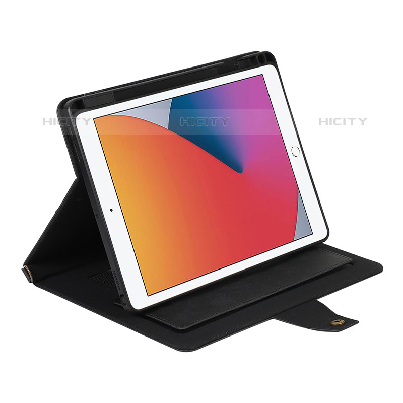 Custodia Portafoglio In Pelle Cover con Supporto AD1 per Apple iPad 10.2 (2020)