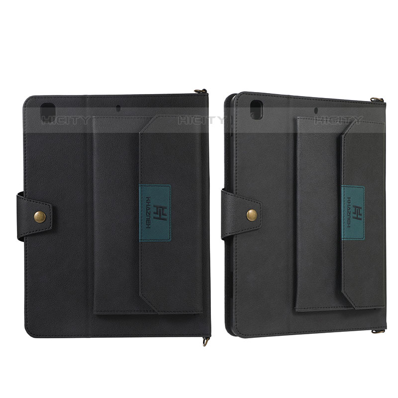 Custodia Portafoglio In Pelle Cover con Supporto AD1 per Apple iPad 10.2 (2020) Nero