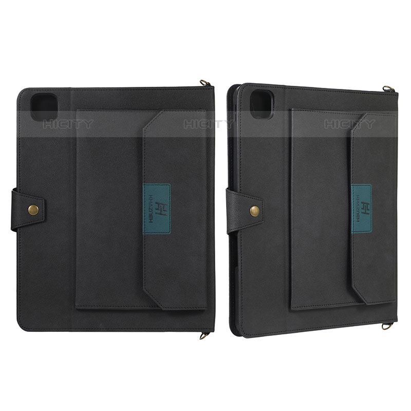 Custodia Portafoglio In Pelle Cover con Supporto AD1 per Apple iPad Pro 12.9 (2020)