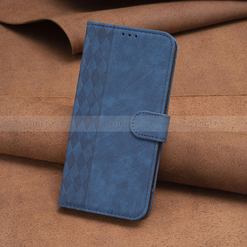 Custodia Portafoglio In Pelle Cover con Supporto B01F per Nokia C210 Blu