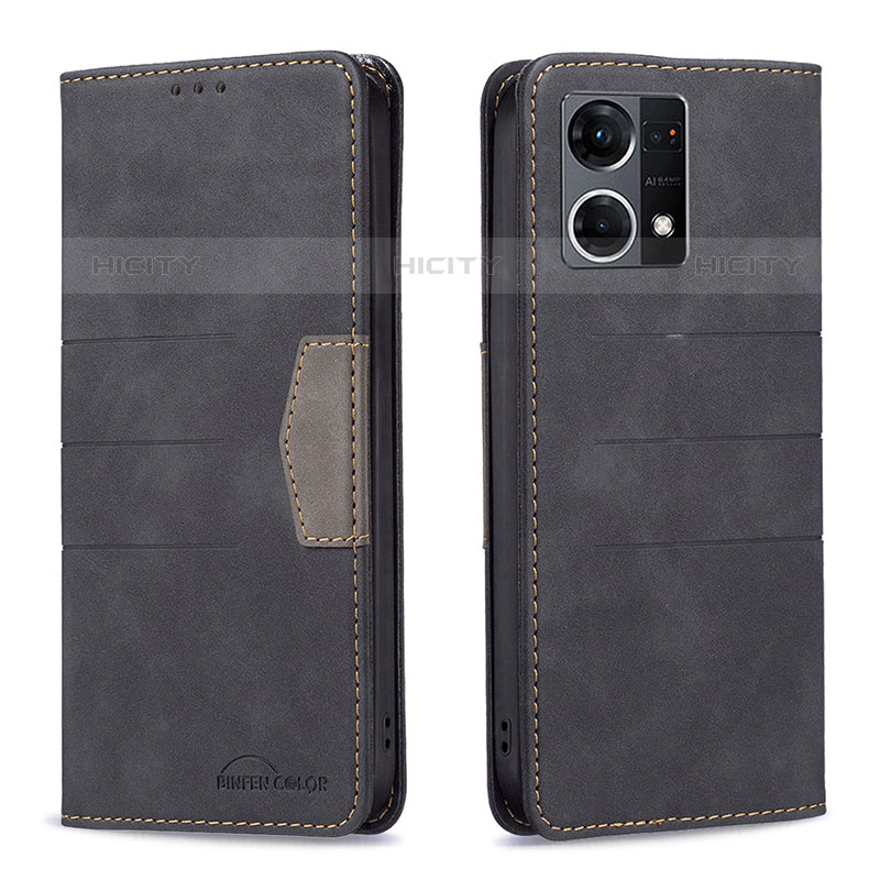 Custodia Portafoglio In Pelle Cover con Supporto B01F per Oppo Reno8 4G