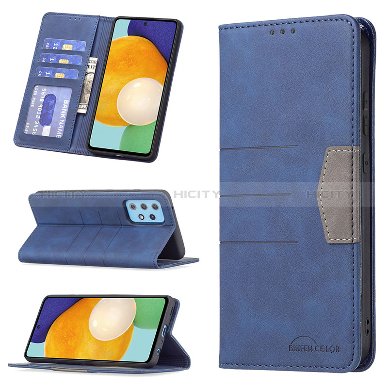 Custodia Portafoglio In Pelle Cover con Supporto B01F per Samsung Galaxy A52s 5G