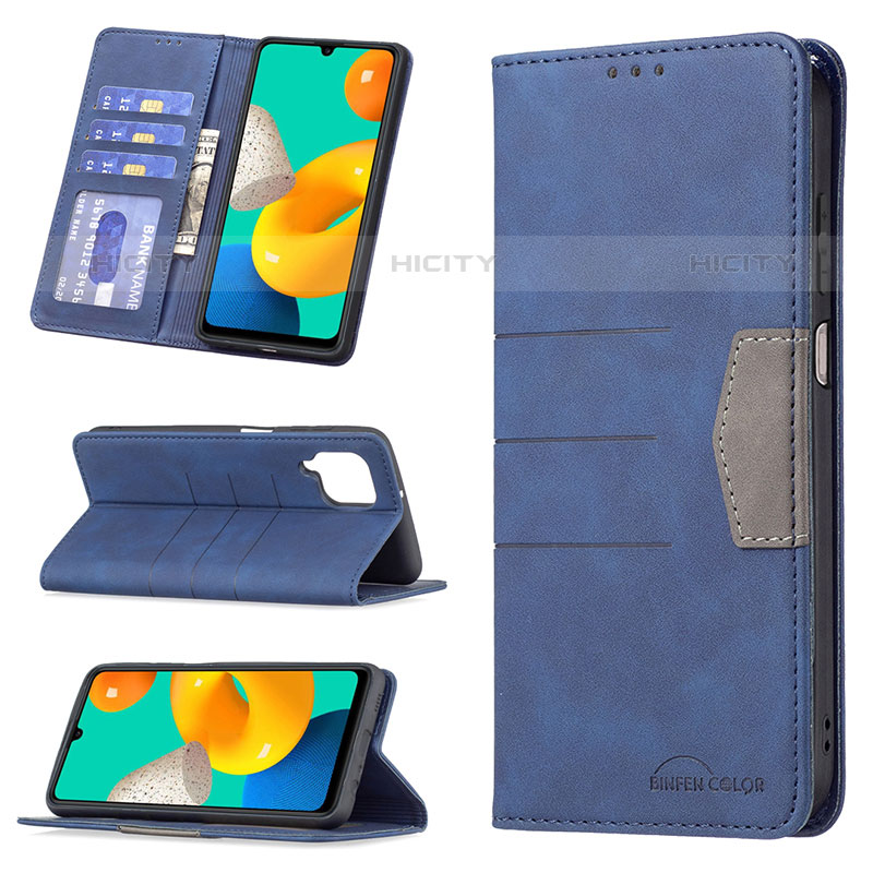 Custodia Portafoglio In Pelle Cover con Supporto B01F per Samsung Galaxy M32 4G