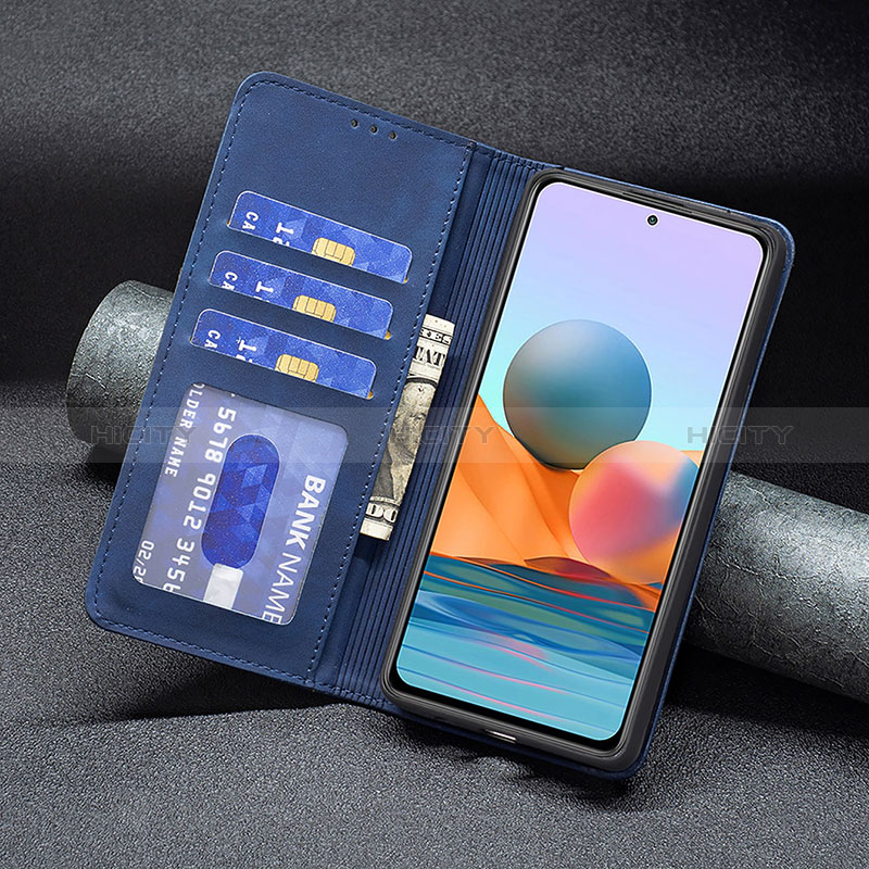 Custodia Portafoglio In Pelle Cover con Supporto B01F per Xiaomi Redmi Note 10 Pro Max