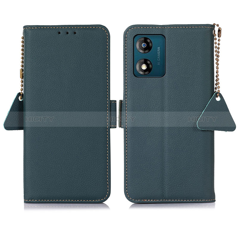 Custodia Portafoglio In Pelle Cover con Supporto B01H per Motorola Moto E13