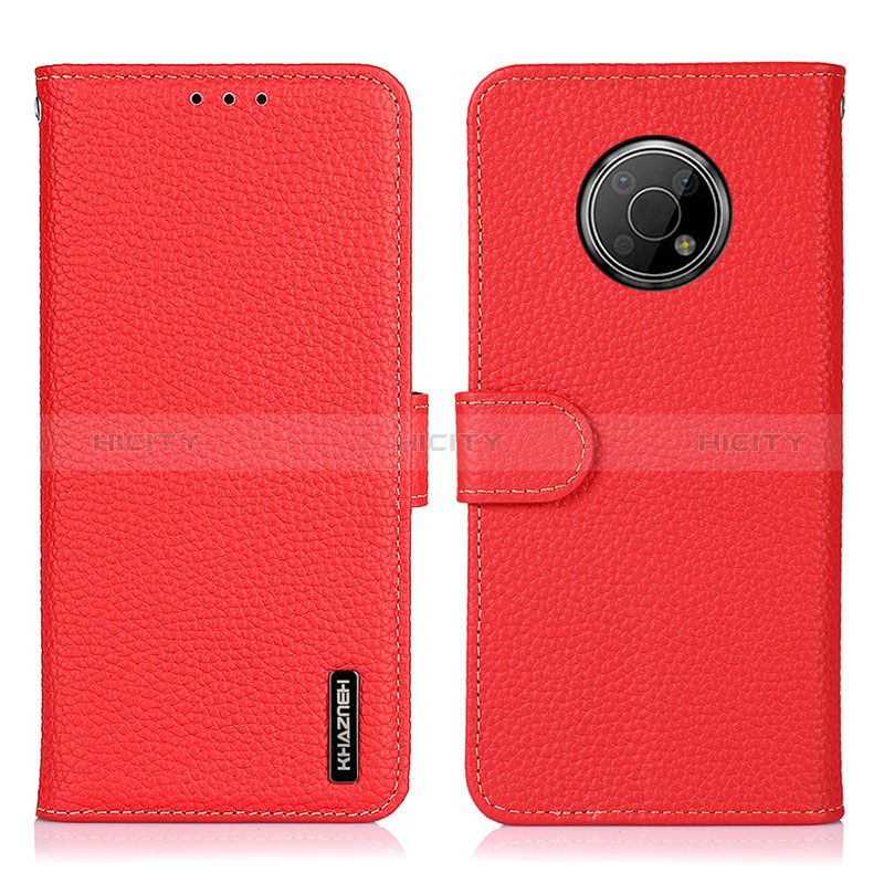 Custodia Portafoglio In Pelle Cover con Supporto B01H per Nokia G300 5G Rosso