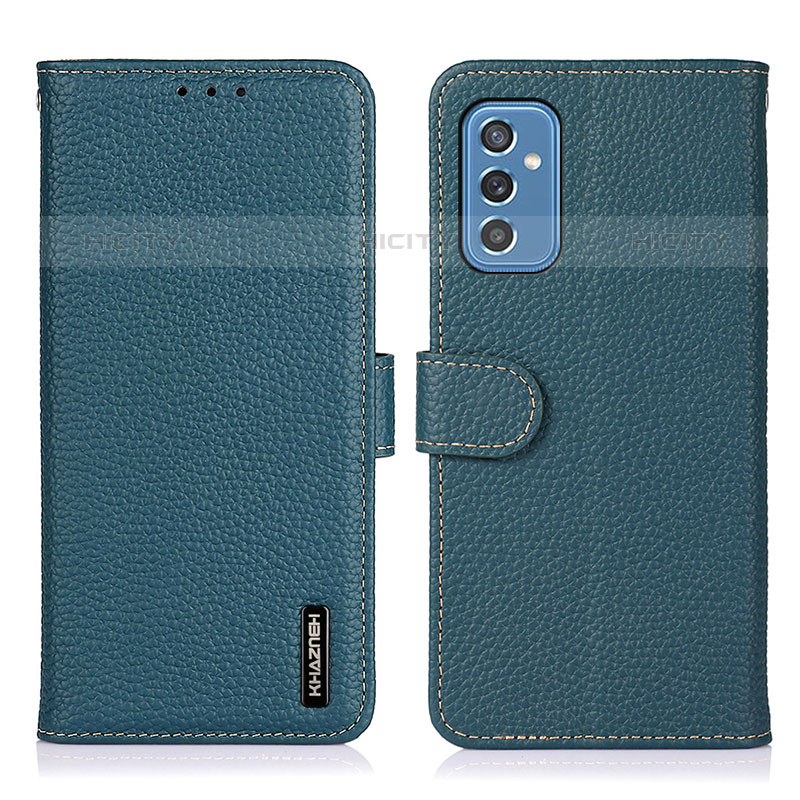 Custodia Portafoglio In Pelle Cover con Supporto B01H per Samsung Galaxy M52 5G Verde