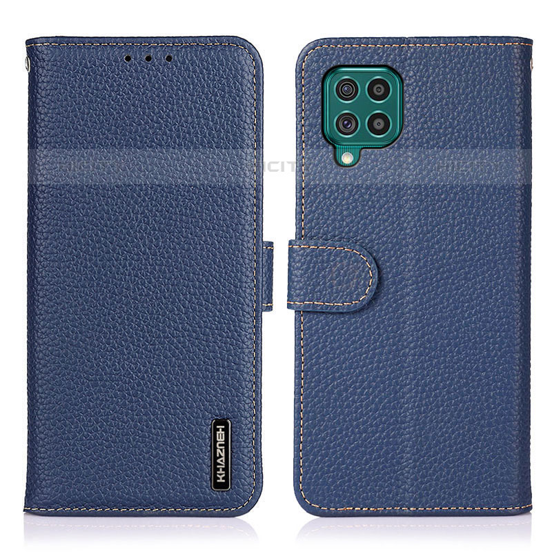 Custodia Portafoglio In Pelle Cover con Supporto B01H per Samsung Galaxy M62 4G Blu