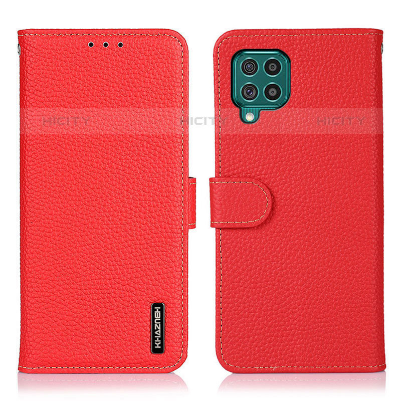Custodia Portafoglio In Pelle Cover con Supporto B01H per Samsung Galaxy M62 4G Rosso