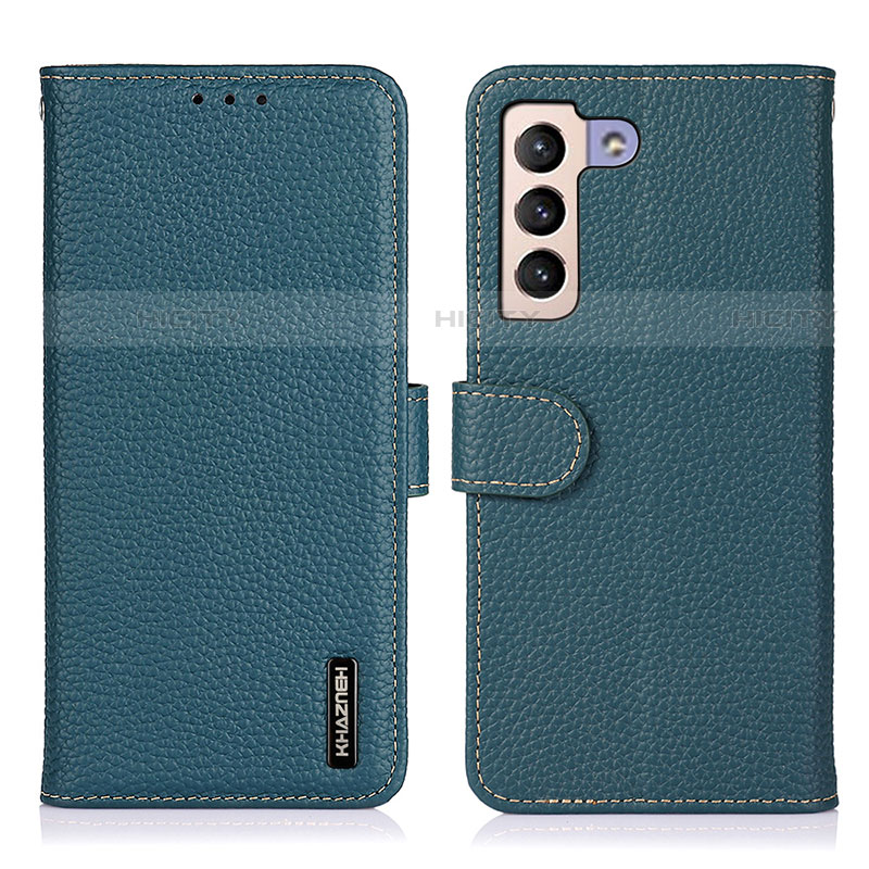 Custodia Portafoglio In Pelle Cover con Supporto B01H per Samsung Galaxy S21 Plus 5G Verde