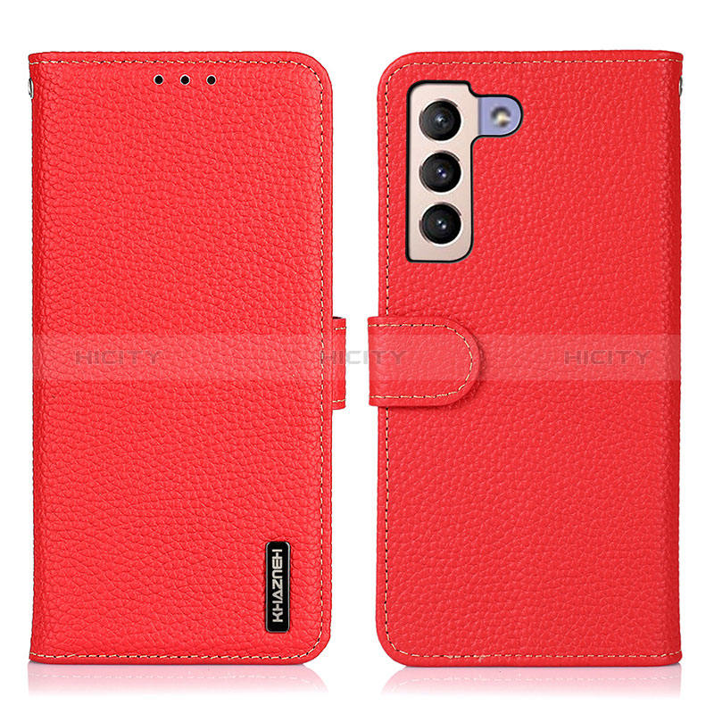 Custodia Portafoglio In Pelle Cover con Supporto B01H per Samsung Galaxy S24 5G Rosso