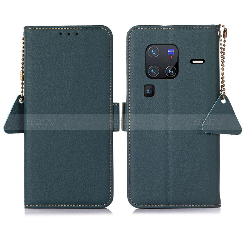Custodia Portafoglio In Pelle Cover con Supporto B01H per Vivo X80 Pro 5G