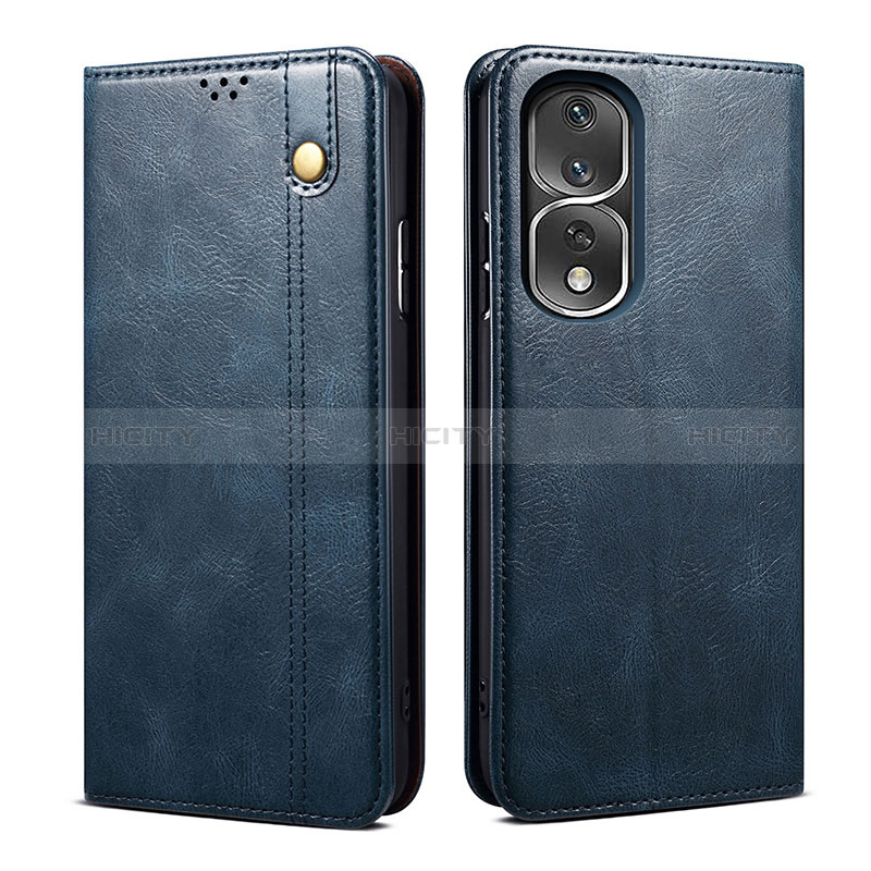 Custodia Portafoglio In Pelle Cover con Supporto B01S per Huawei Honor 80 Pro 5G Blu