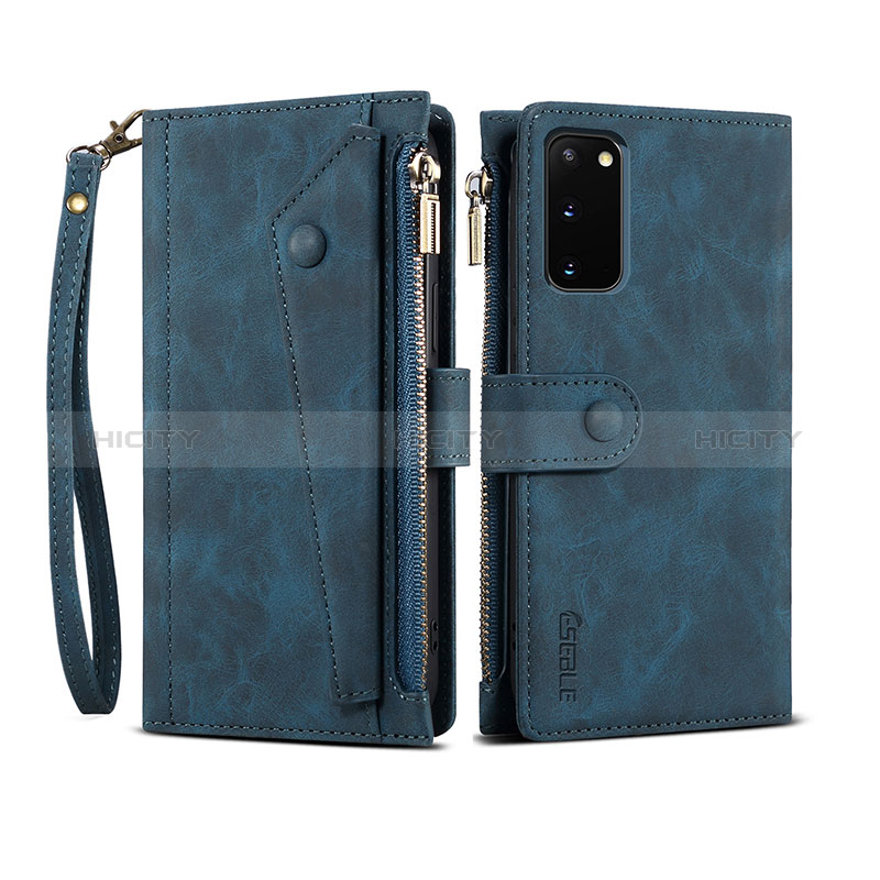 Custodia Portafoglio In Pelle Cover con Supporto B01S per Samsung Galaxy S20