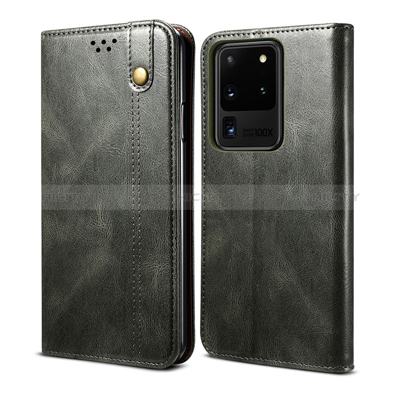 Custodia Portafoglio In Pelle Cover con Supporto B01S per Samsung Galaxy S20 Ultra