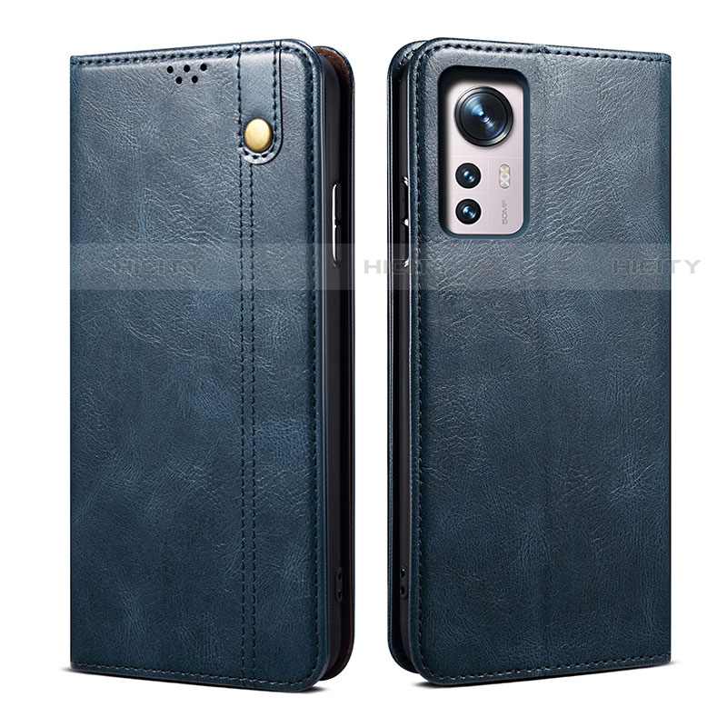 Custodia Portafoglio In Pelle Cover con Supporto B01S per Xiaomi Mi 12S 5G Blu