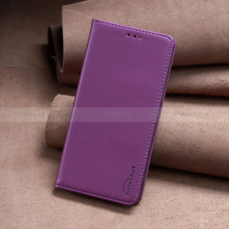 Custodia Portafoglio In Pelle Cover con Supporto B02F per Nokia C210 Viola