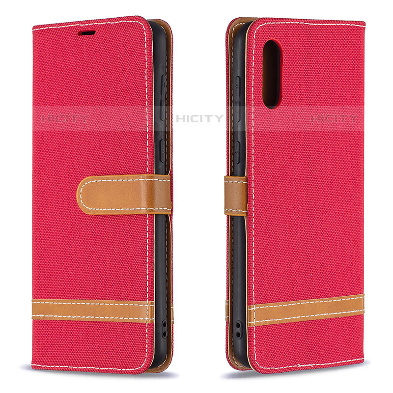 Custodia Portafoglio In Pelle Cover con Supporto B02F per Samsung Galaxy M02