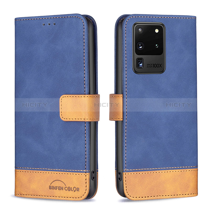 Custodia Portafoglio In Pelle Cover con Supporto B02F per Samsung Galaxy S20 Ultra 5G