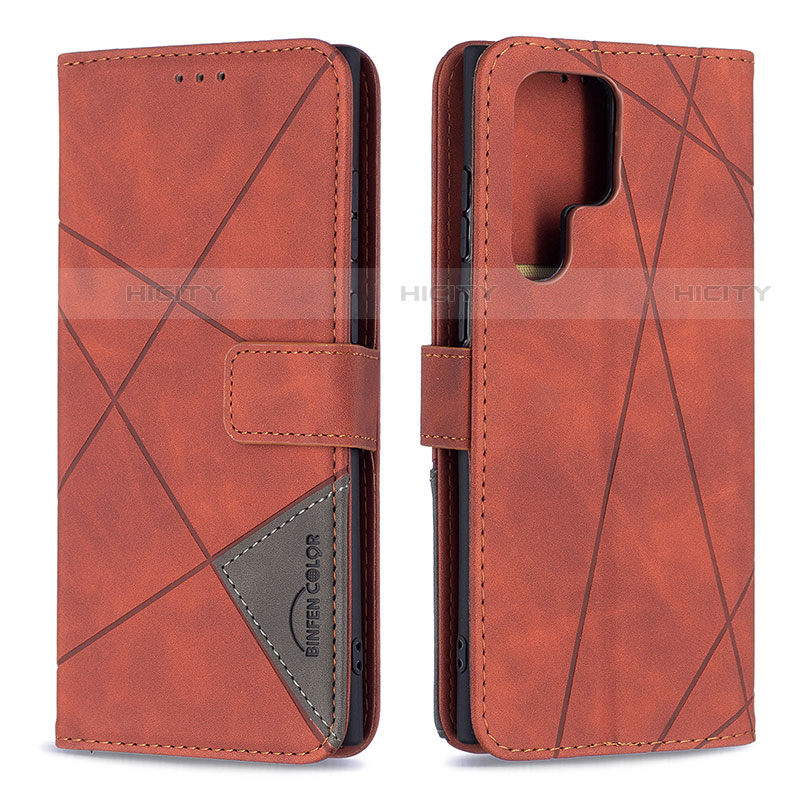 Custodia Portafoglio In Pelle Cover con Supporto B02F per Samsung Galaxy S23 Ultra 5G