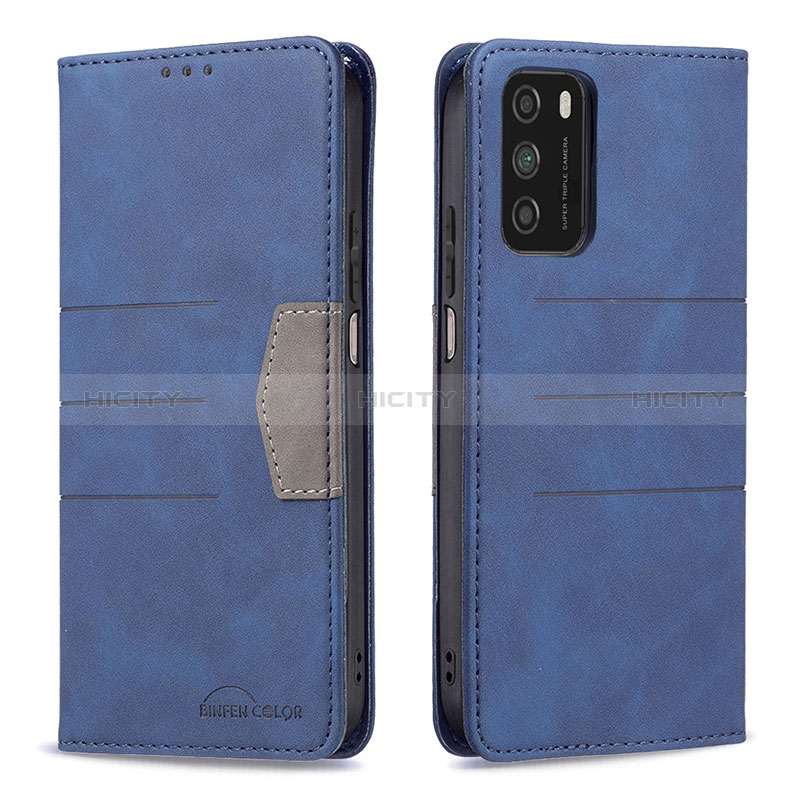 Custodia Portafoglio In Pelle Cover con Supporto B02F per Xiaomi Poco M3