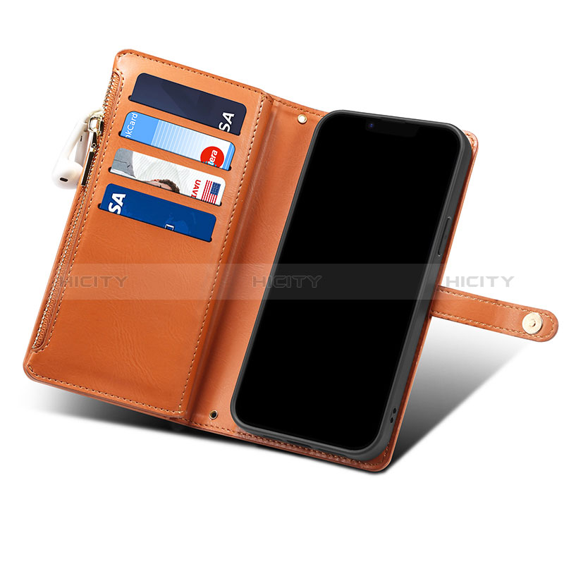 Custodia Portafoglio In Pelle Cover con Supporto B02S per Samsung Galaxy Note 20 5G