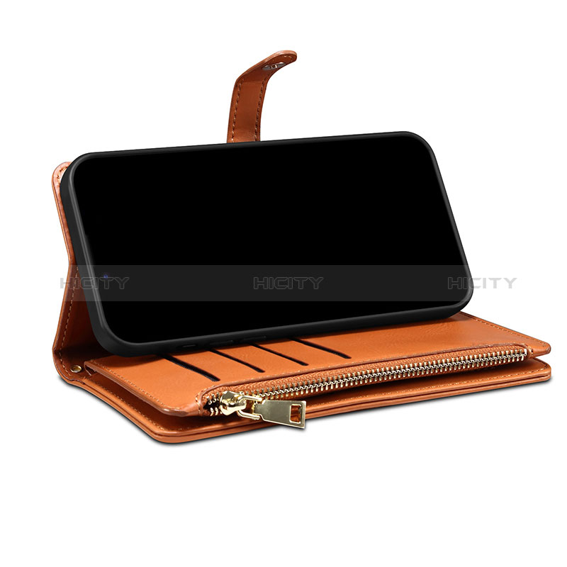 Custodia Portafoglio In Pelle Cover con Supporto B02S per Samsung Galaxy Note 20 5G