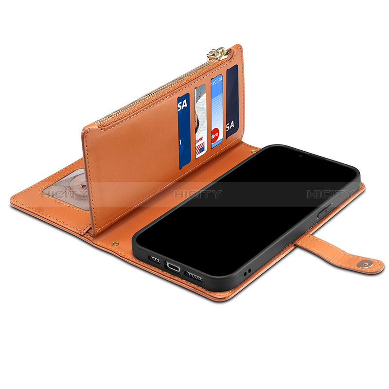 Custodia Portafoglio In Pelle Cover con Supporto B02S per Samsung Galaxy Note 20 Ultra 5G