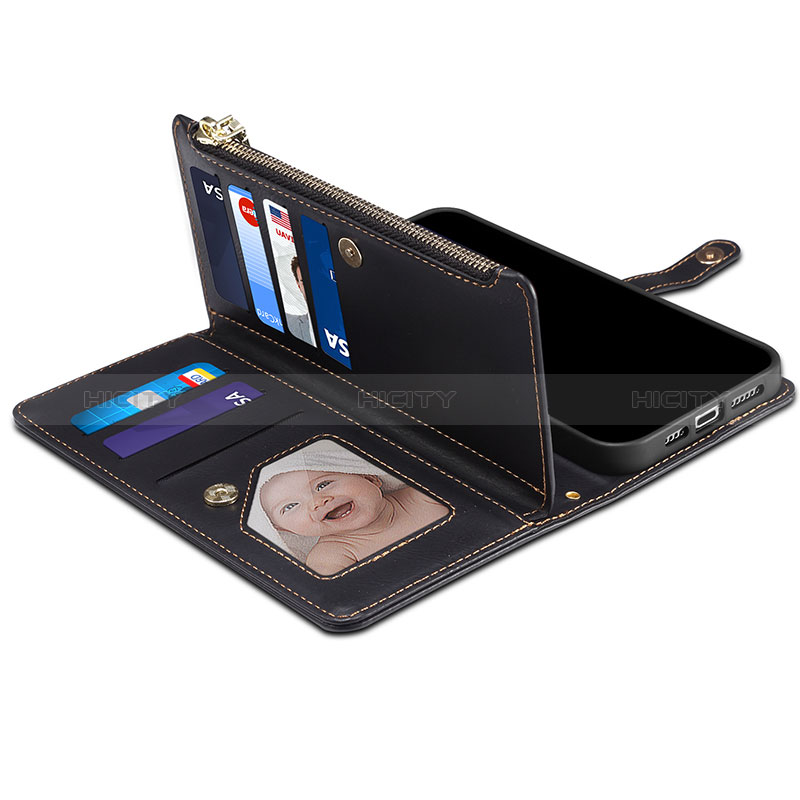 Custodia Portafoglio In Pelle Cover con Supporto B02S per Samsung Galaxy Note 20 Ultra 5G