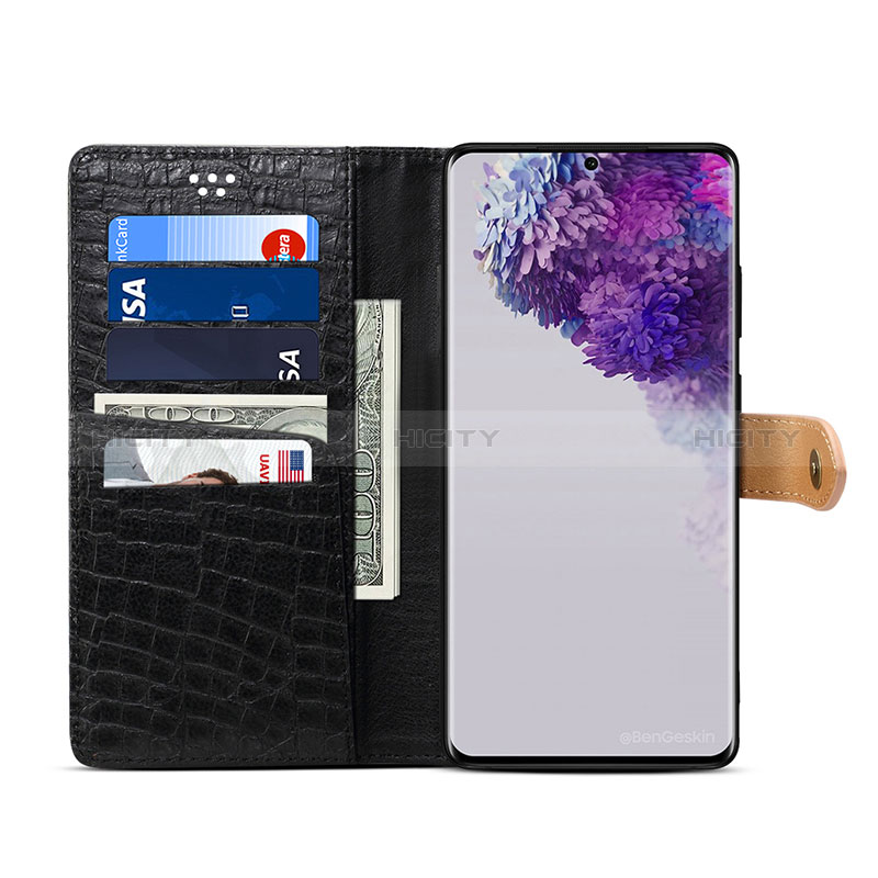 Custodia Portafoglio In Pelle Cover con Supporto B02S per Samsung Galaxy S20 Ultra 5G