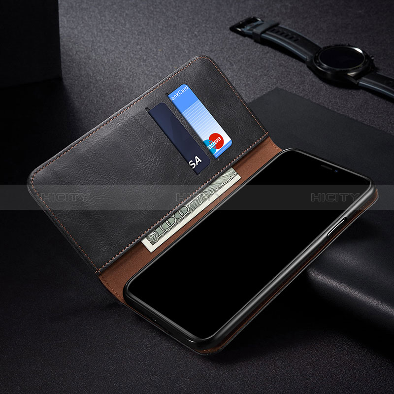 Custodia Portafoglio In Pelle Cover con Supporto B02S per Xiaomi Redmi Note 9T 5G
