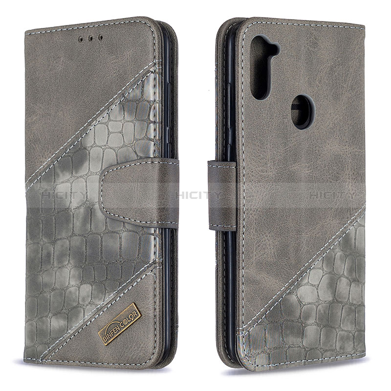 Custodia Portafoglio In Pelle Cover con Supporto B03F per Samsung Galaxy A11
