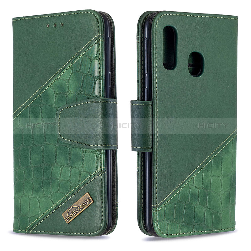 Custodia Portafoglio In Pelle Cover con Supporto B03F per Samsung Galaxy A40