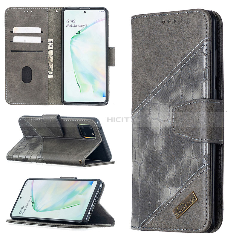 Custodia Portafoglio In Pelle Cover con Supporto B03F per Samsung Galaxy A81