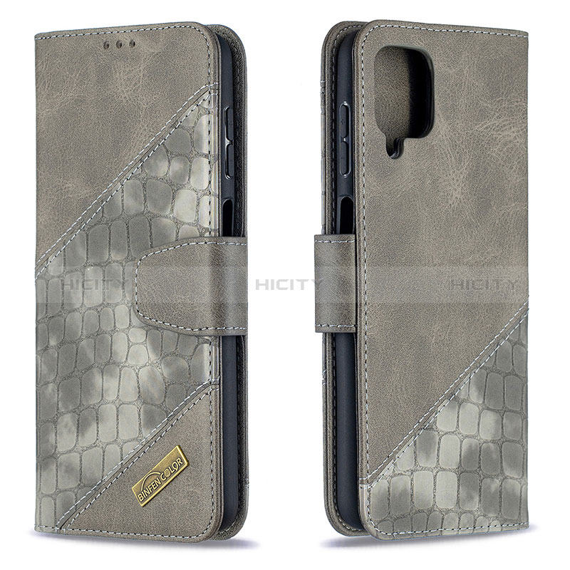 Custodia Portafoglio In Pelle Cover con Supporto B03F per Samsung Galaxy F12