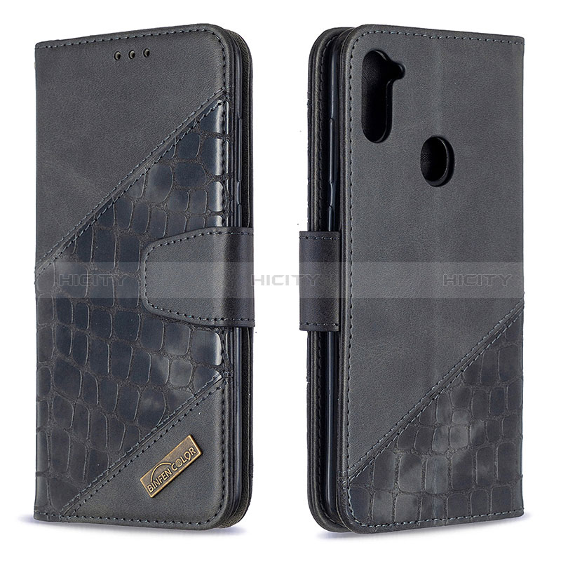 Custodia Portafoglio In Pelle Cover con Supporto B03F per Samsung Galaxy M11
