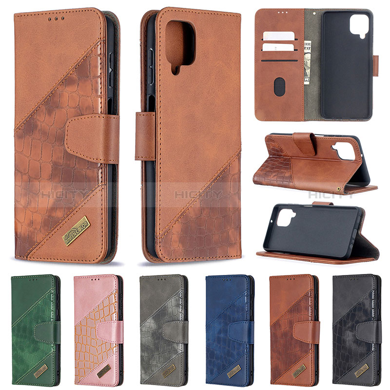 Custodia Portafoglio In Pelle Cover con Supporto B03F per Samsung Galaxy M12