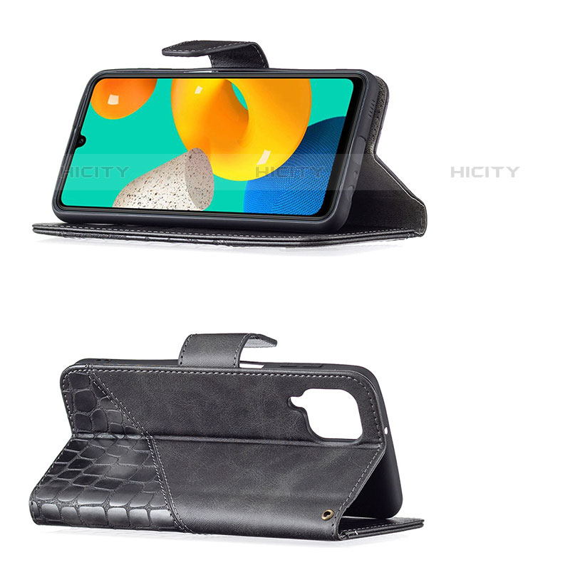 Custodia Portafoglio In Pelle Cover con Supporto B03F per Samsung Galaxy M32 4G