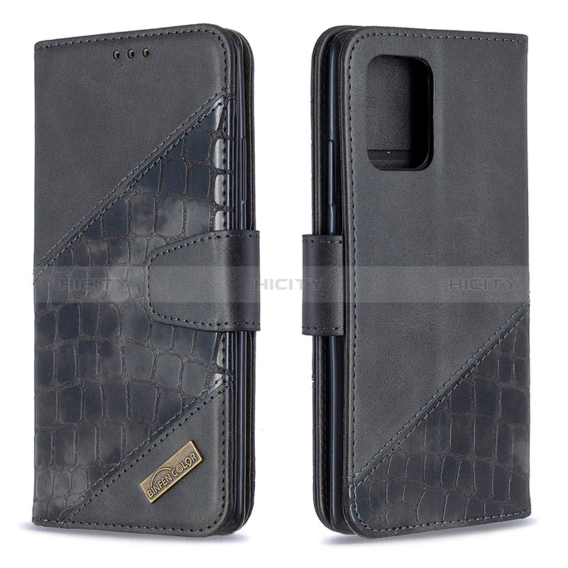 Custodia Portafoglio In Pelle Cover con Supporto B03F per Samsung Galaxy M80S Nero