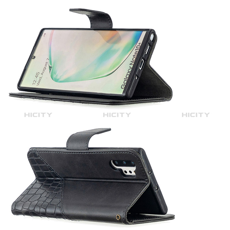 Custodia Portafoglio In Pelle Cover con Supporto B03F per Samsung Galaxy Note 10 Plus 5G