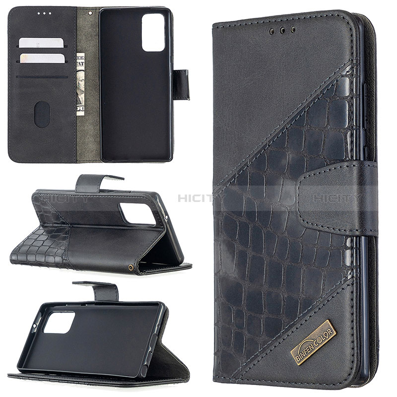 Custodia Portafoglio In Pelle Cover con Supporto B03F per Samsung Galaxy Note 20 5G