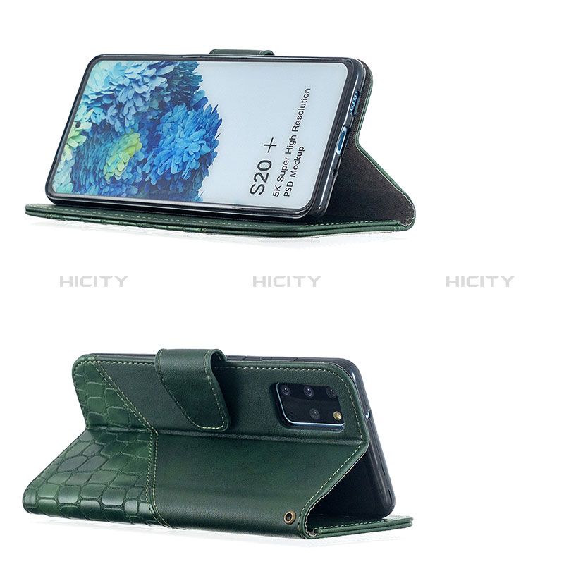 Custodia Portafoglio In Pelle Cover con Supporto B03F per Samsung Galaxy S20 Plus