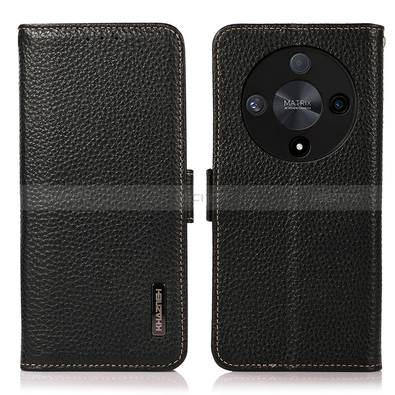 Custodia Portafoglio In Pelle Cover con Supporto B03H per Huawei Honor Magic6 Lite 5G Nero