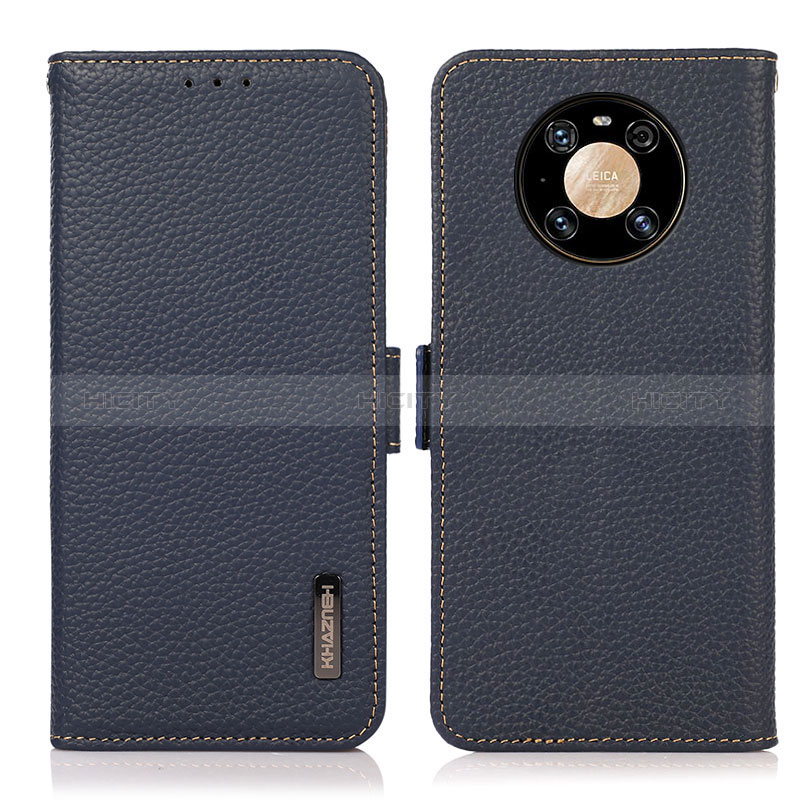 Custodia Portafoglio In Pelle Cover con Supporto B03H per Huawei Mate 40 Pro Blu