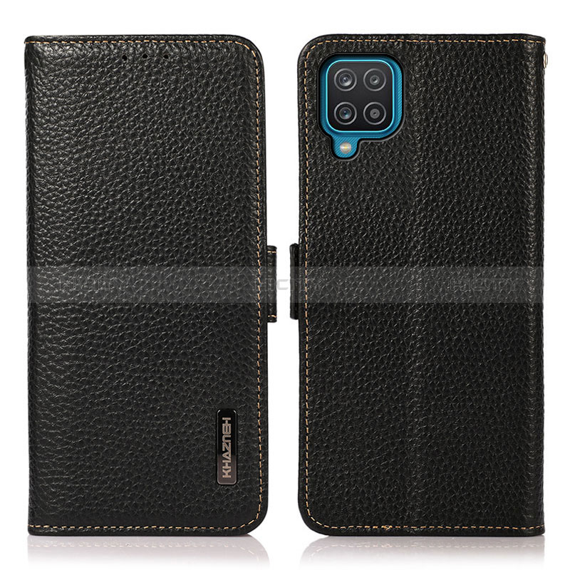 Custodia Portafoglio In Pelle Cover con Supporto B03H per Samsung Galaxy A12