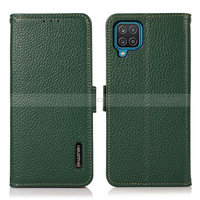 Custodia Portafoglio In Pelle Cover con Supporto B03H per Samsung Galaxy A12 Nacho