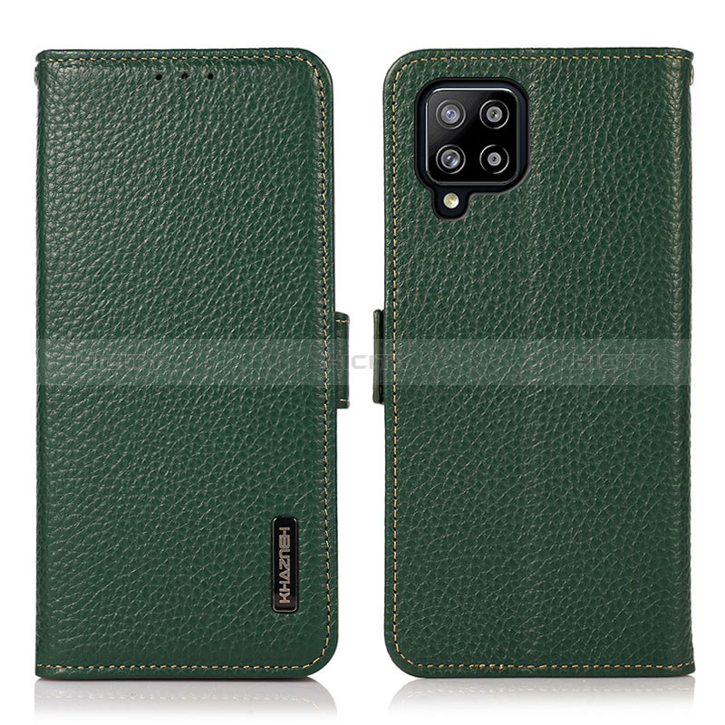 Custodia Portafoglio In Pelle Cover con Supporto B03H per Samsung Galaxy A42 5G Verde